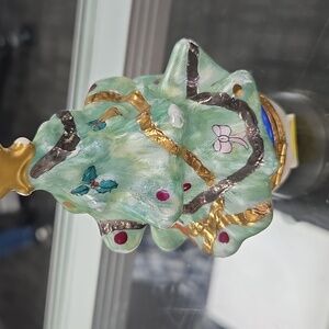 Limoges France Marque De Posse Hand Painted Christmas Tree